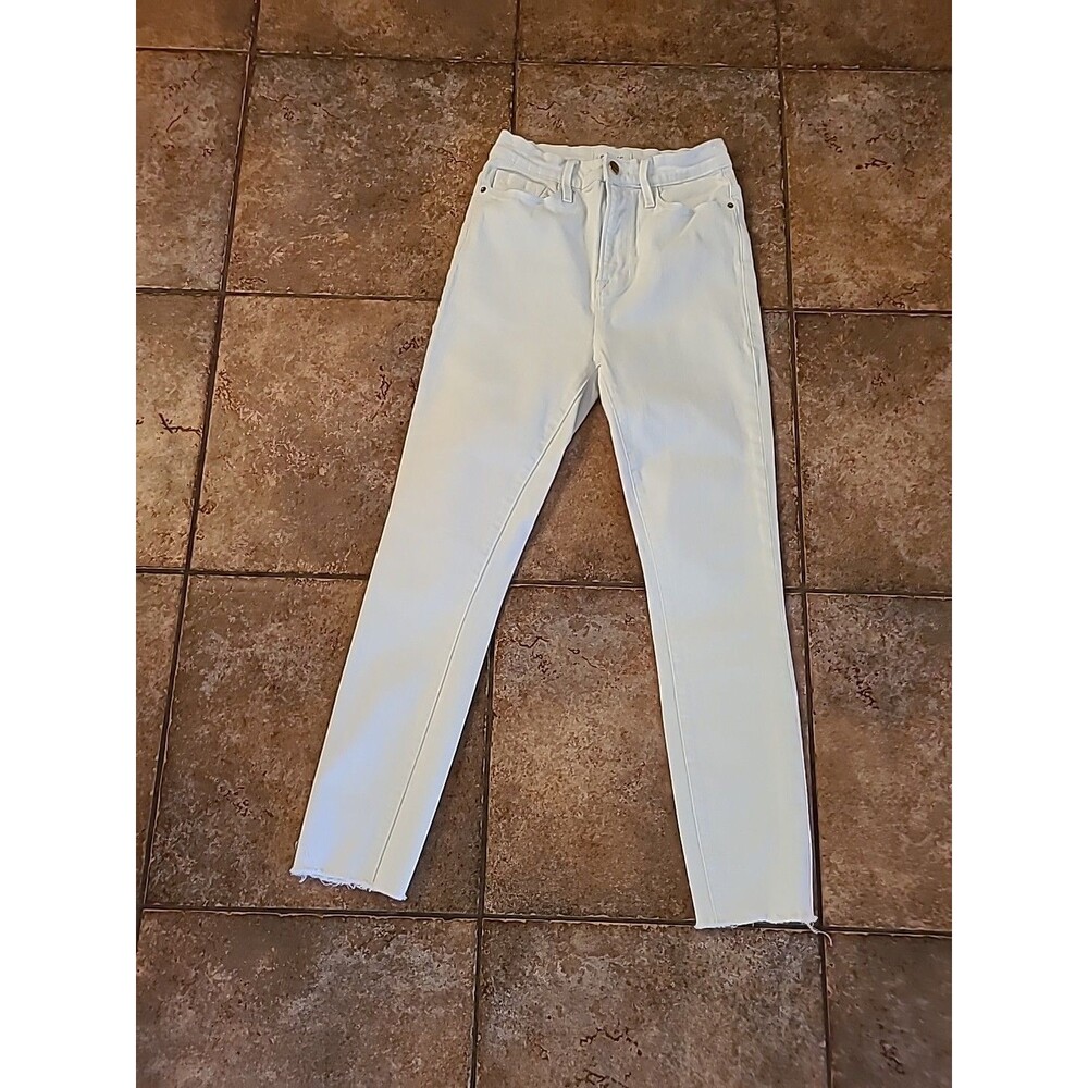 Frame Denim White Ali High Rise Cigarette Jeans - Size Womens 24